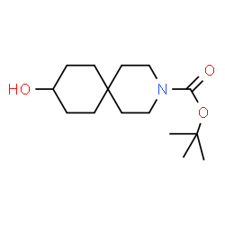 ChemSpider 2D Image | tert-Butyl 9-hydroxy-3-azaspiro[5.5]undecane-3-carboxylate | C15H27NO3