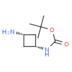 ChemSpider 2D Image | tert-Butyl (cis-3-aminocyclobutyl)carbamate | C9H18N2O2