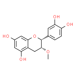 ChemSpider 2D Image | (2R,3R)-2-(3,4-Dihydroxyphenyl)-3-methoxy-5,7-chromanediol | C16H16O6