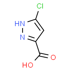 ChemSpider 2D Image | 5-Chloro-1H-pyrazole-3-carboxylic acid | C4H3ClN2O2