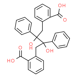 ChemSpider 2D Image | 2,2'-(2,3-Dihydroxy-2,3-diphenyl-1,4-butanediyl)dibenzoic acid | C30H26O6
