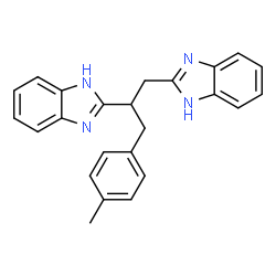 ChemSpider 2D Image | 2,2'-[3-(4-Methylphenyl)-1,2-propanediyl]bis(1H-benzimidazole) | C24H22N4