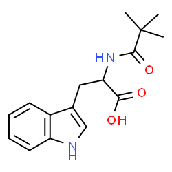 ChemSpider 2D Image | N-(2,2-Dimethylpropanoyl)tryptophan | C16H20N2O3