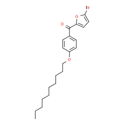 ChemSpider 2D Image | (5-Bromo-2-furyl)[4-(decyloxy)phenyl]methanone | C21H27BrO3