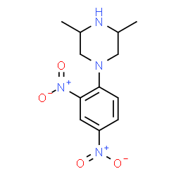 ChemSpider 2D Image | 1-(2,4-Dinitrophenyl)-3,5-dimethylpiperazine | C12H16N4O4