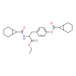 ChemSpider 2D Image | Ethyl N,O-bis(bicyclo[4.1.0]hept-7-ylcarbonyl)tyrosinate | C27H35NO5