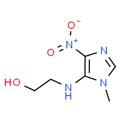 ChemSpider 2D Image | 2-(3-Methyl-5-nitro-3H-imidazol-4-ylamino)-ethanol | C6H10N4O3
