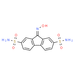 ChemSpider 2D Image | 9-hydroxyiminofluorene-2,7-disulfonamide | C13H11N3O5S2