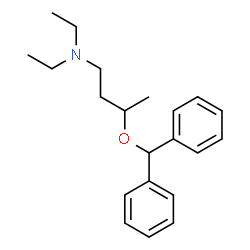 ChemSpider 2D Image | (3-Benzhydryloxy-butyl)-diethyl-amine | C21H29NO