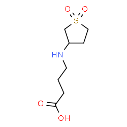 ChemSpider 2D Image | 4-[(1,1-dioxo-1??-thiolan-3-yl)amino]butanoic acid | C8H15NO4S