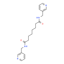 ChemSpider 2D Image | N,N'-Bis(3-pyridinylmethyl)octanediamide | C20H26N4O2
