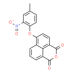 ChemSpider 2D Image | 6-(4-Methyl-2-nitro-phenoxy)-benzo[de]isochromene-1,3-dione | C19H11NO6
