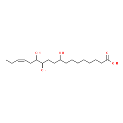 ChemSpider 2D Image | (15Z)-9,12,13-Trihydroxy-15-octadecenoic acid | C18H34O5