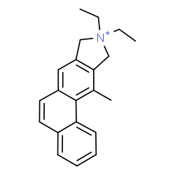ChemSpider 2D Image | 9,9-Diethyl-11-methyl-9,10-dihydro-8H-naphtho[1,2-f]isoindolium | C21H24N