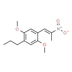 ChemSpider 2D Image | 1,4-Dimethoxy-2-[(1E)-2-nitro-1-propen-1-yl]-5-propylbenzene | C14H19NO4