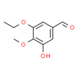 ChemSpider 2D Image | 3-Ethoxy-5-hydroxy-4-methoxybenzaldehyde | C10H12O4