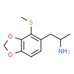 ChemSpider 2D Image | 1-[4-(Methylsulfanyl)-1,3-benzodioxol-5-yl]-2-propanamine | C11H15NO2S
