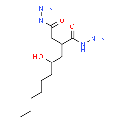 ChemSpider 2D Image | 2-(2-Hydroxyoctyl)succinohydrazide | C12H26N4O3