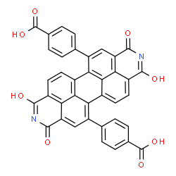 ChemSpider 2D Image | 1,7-bis(4-benzoic acid)-PTCDI | C38H18N2O8