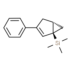 ChemSpider 2D Image | Trimethyl[(1R,5R)-3-phenylbicyclo[3.1.0]hex-2-en-1-yl]silane | C15H20Si