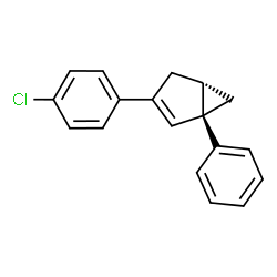 ChemSpider 2D Image | (1R,5S)-3-(4-Chlorophenyl)-1-phenylbicyclo[3.1.0]hex-2-ene | C18H15Cl