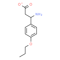 ChemSpider 2D Image | 3-Amino-3-(4-propoxyphenyl)propanoate | C12H16NO3