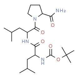 ChemSpider 2D Image | N-{[(2-Methyl-2-propanyl)oxy]carbonyl}leucylleucylprolinamide | C22H40N4O5