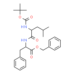 ChemSpider 2D Image | Benzyl N-{[(2-methyl-2-propanyl)oxy]carbonyl}leucylphenylalaninate | C27H36N2O5