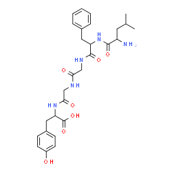 ChemSpider 2D Image | Leucylphenylalanylglycylglycyltyrosine | C28H37N5O7