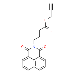 ChemSpider 2D Image | 2-Propyn-1-yl 4-(1,3-dioxo-1H-benzo[de]isoquinolin-2(3H)-yl)butanoate | C19H15NO4