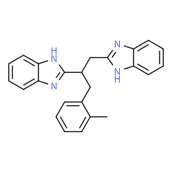 ChemSpider 2D Image | 2,2'-[3-(2-Methylphenyl)-1,2-propanediyl]bis(1H-benzimidazole) | C24H22N4
