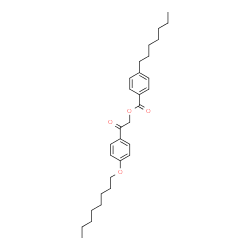 ChemSpider 2D Image | 2-[4-(Octyloxy)phenyl]-2-oxoethyl 4-heptylbenzoate | C30H42O4