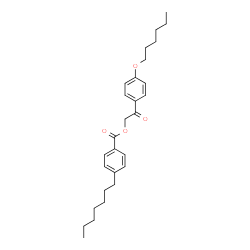 ChemSpider 2D Image | 2-[4-(Hexyloxy)phenyl]-2-oxoethyl 4-heptylbenzoate | C28H38O4