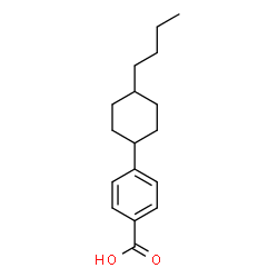 ChemSpider 2D Image | 4-(4-Butylcyclohexyl)benzoic acid | C17H24O2