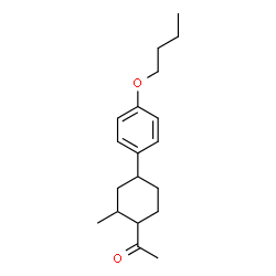 ChemSpider 2D Image | 1-[4-(4-Butoxyphenyl)-2-methylcyclohexyl]ethanone | C19H28O2