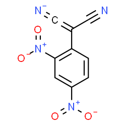 ChemSpider 2D Image | [2-Cyano-2-(2,4-dinitrophenyl)ethenylidene]azanide | C9H4N4O4