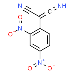 ChemSpider 2D Image | 2-(2,4-Dinitrophenyl)-3-iminoacrylonitrile | C9H4N4O4