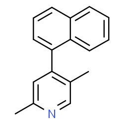 ChemSpider 2D Image | 2,5-Dimethyl-4-(1-naphthyl)pyridine | C17H15N