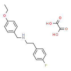 ChemSpider 2D Image | N-(4-Ethoxybenzyl)-2-(4-fluorophenyl)ethanamine ethanedioate (1:1) | C19H22FNO5
