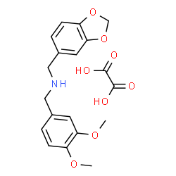 ChemSpider 2D Image | 1-(1,3-Benzodioxol-5-yl)-N-(3,4-dimethoxybenzyl)methanamine ethanedioate (1:1) | C19H21NO8