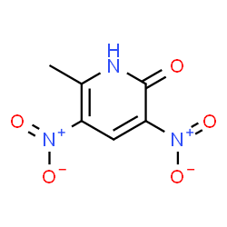 ChemSpider 2D Image | 6-Methyl-3,5-dinitro-2(1H)-pyridinone | C6H5N3O5