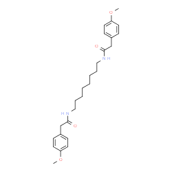 ChemSpider 2D Image | N,N'-1,8-Octanediylbis[2-(4-methoxyphenyl)acetamide] | C26H36N2O4