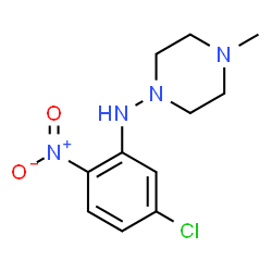 ChemSpider 2D Image | N-(5-Chloro-2-nitrophenyl)-4-methyl-1-piperazinamine | C11H15ClN4O2