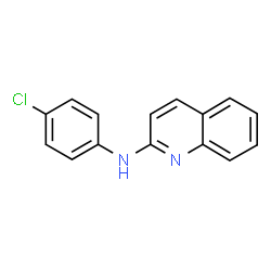 ChemSpider 2D Image | N-(4-Chlorophenyl)-2-quinolinamine | C15H11ClN2