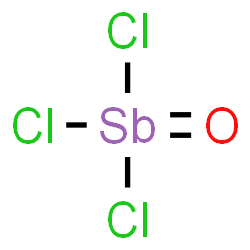 ChemSpider 2D Image | Trichlorostibine oxide | Cl3OSb