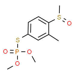 ChemSpider 2D Image | O,O-Dimethyl S-[3-methyl-4-(methylsulfinyl)phenyl] phosphorothioate | C10H15O4PS2