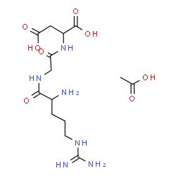 ChemSpider 2D Image | Arginylglycylaspartic acid acetate (1:1) | C14H26N6O8