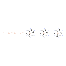 ChemSpider 2D Image | Ferrate(2-), hexakis(cyano-kappaC)-, iron(2+) (3:4) | C18Fe7N18
