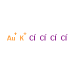 InChI=1/Au.4ClH.K/h;4*1H;/q+1;;;;;+1/p-4