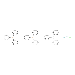 ChemSpider 2D Image | Phosphine, triphenyl-, chloride, rhodium(3+) salt (3:1) | C54H45ClP3Rh